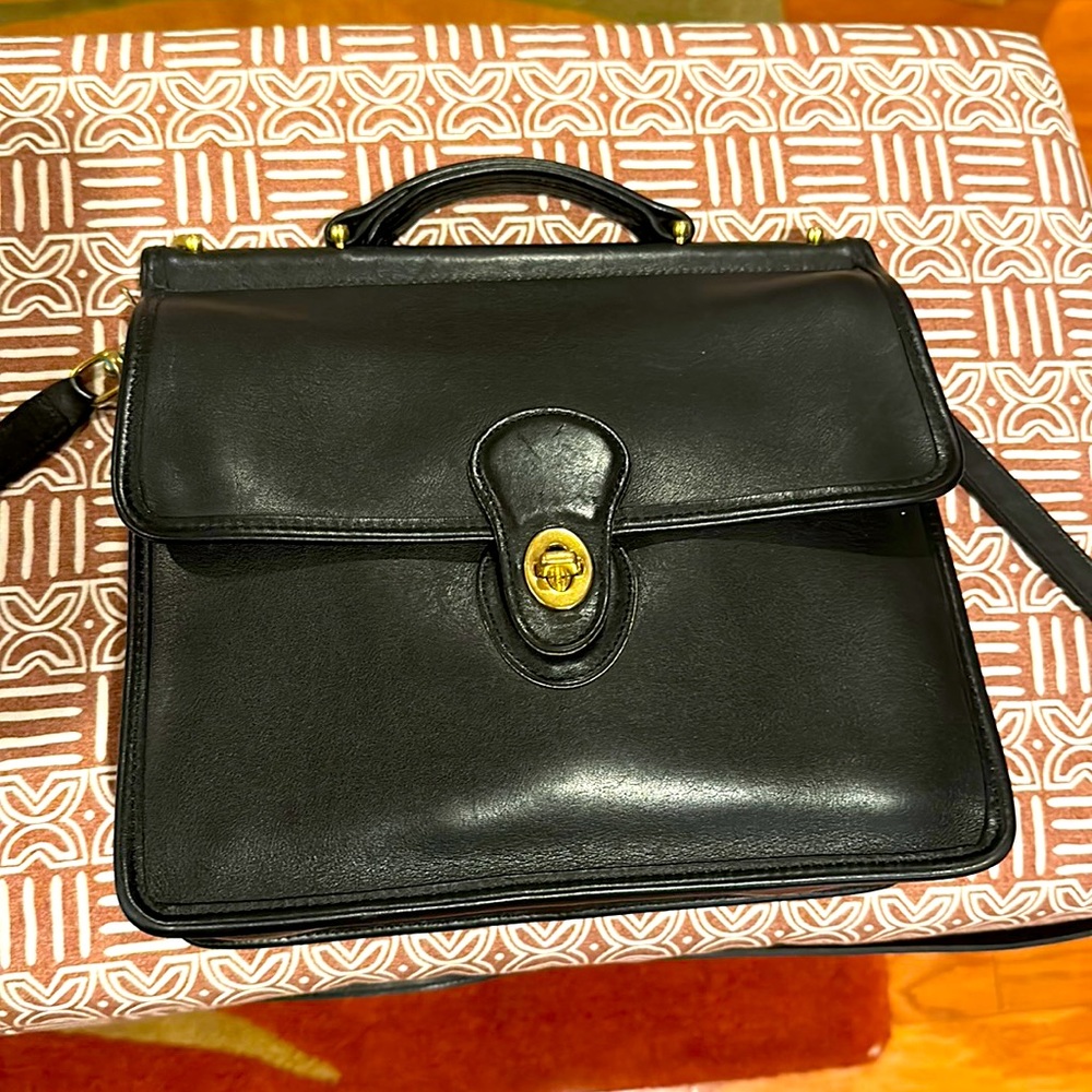 Coach bag black with removable shoulder strap/crossbody strap